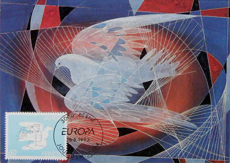 Hans Erni-Museum Maximumkarte MK I 1995